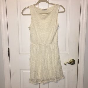 Dainty Hooligan Lace Cream Dress